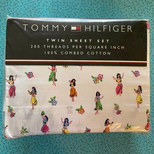 Tommy Hilfiger Hula Girl Twin Sheet Set